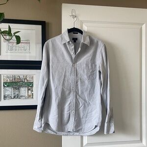 J. Crew Men’s Slim Oxford Button-Down Shirt - Gray, Size S
